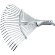 Грабли веерные стальные, 300-480 мм, 22 плоских зуба, оцинков.,раздвижные,без черенка,Palisad