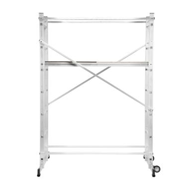 Лестница-помост (Вышка-тура)  7 ступеней 1,98м, 2колеса, до150 кг, Сибртех