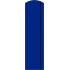 Штакетник Ультрамарин (RAL 5002), 85х60х48, 1,20м