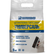 Шпаклевка гипсовая универсальная УНИВЕРСАЛЬ 5 кг (180п/6шт.уп) Гипсополимер