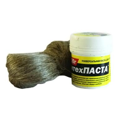 Набор паста уплотнительная 20 г.Сантехпаста+лен 14 г.(5-0036)