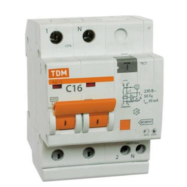 Автомат ДИФ.2П 25А 30мА АД12