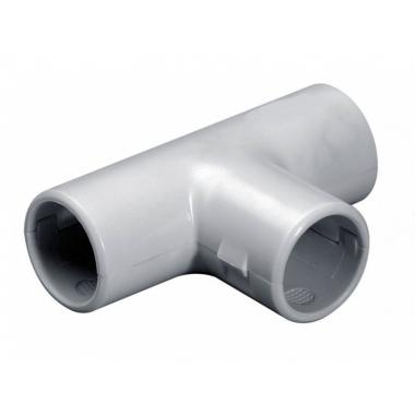 Тройник соедин. для трубы гладкой ПВХ/гофротрубы d20мм
