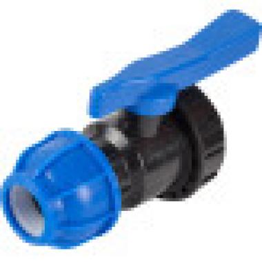 Кран шаровый ПНД, D 25-3/4 НР