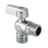 Кран шаровый латунь D 1/2"-3/4", Нар/Нар, угловой для подкл.сантех.приборов (VT392)