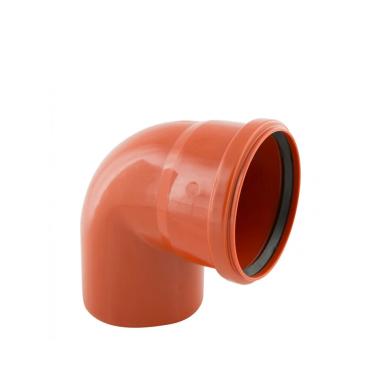 Отвод наружний 110мм-90* (рыжий)
