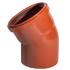 Отвод наружний 110мм-30* (рыжий)
