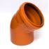 Отвод наружний 160мм-45* (рыжий)