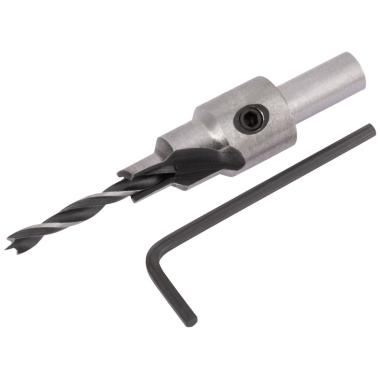 Сверло с зенкером для мебельных стяжек 5 мм/зенкер 9,5 мм (для стяжки 7х70)