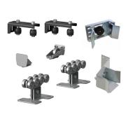 Система роликов и направляющих для балки 71х60х3,5 MAX (верхний ловитель в комплекте)