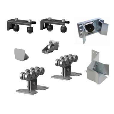 Система роликов и направляющих для балки 71х60х3,5 MAX (верхний ловитель в комплекте)