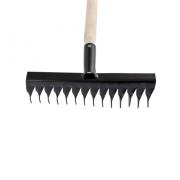 Грабли стальные, 300 х 1300 мм, 14 витых зубьев, деревянный черенок, Сибртех