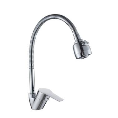 Смеситель д/кухни шар. с гибким регулирующим изливом 2-реж.аэрат гайка, G233510,Flex Gota