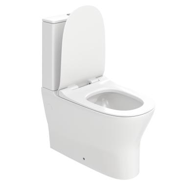 Унитаз напольный безободковый с быстросъемным сиденьем микролифт Rietti Vinchi VT10804H