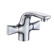 Смеситель для умывальника с 2-мя рукоятками креп. гайка, G071010, Palma Gota Rocio, АКЦИЯ