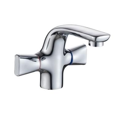 Смеситель для умывальника с 2-мя рукоятками креп. гайка, G071010, Palma Gota Rocio, АКЦИЯ