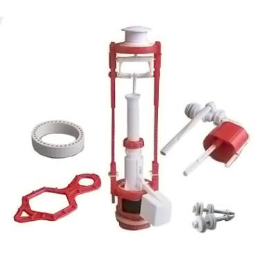 Арматура д/бачка, кнопка бел. бок/подв, АС-16