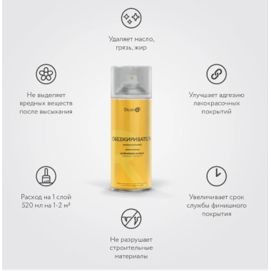 Обезжириватель универсальный R 520 мл Elcon  в аэрозольной упаковке