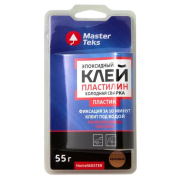 Клей-пластилин эпоксидный Холодная сварка MasterTeks HomeMaster для пластика 55гр бежевый