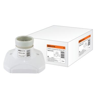 Корпус-патрон прямой Белый (патрон Е27) ТДМ