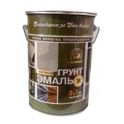 Эмаль-грунт по ржавчине 3в1 черная 6кг РАДУГА