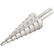 Сверло ступенчатое 4-6-8-10-12-14-16-18-20 мм, HSS, FIT