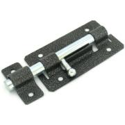 Задвижка дверная ЗД-01 (шпингалет, КРУГЛЫЙ ригель-цинк) Серебро