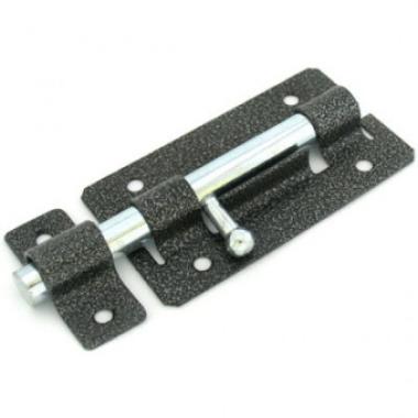 Задвижка дверная ЗД-01 (шпингалет, КРУГЛЫЙ ригель-цинк) Серебро