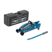 Домкрат гидравлический подкатной с фиксатором, 2.5 т, Safety Pin,h 140-385 мм, в кейсе, Stels