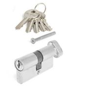 Цилиндр замка JM-130-C-NI (60/10/60) с вертушкой Никель Apecs