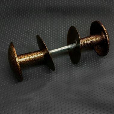 Ручка-кнопка (дверная) РДК-110мм Антик-медь