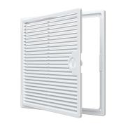 Решетка вентиляционная 300*300мм пластмассовая с сеткой Белая