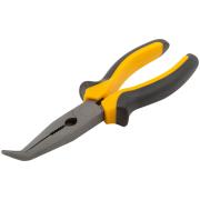 Длинногубцы изогнутые "Стайл", мягкие прорезиненные ручки, молибденовое покрытие 200 мм ФИТ