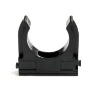 Крепёж-клипса для трубы D25мм черный (100 шт)