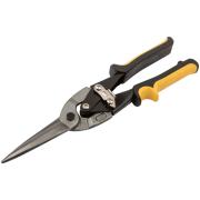 Ножницы по металлу "aviation "удлиненные crv, прорезиненные ручки, прямые 290 мм