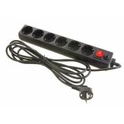 Сетевой фильтр Perfeo Power 6гнёзд 1.8м 2300Вт черный