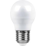 Лампа 7Вт Е27 4000К G45 (шар) Feron
