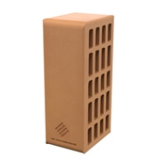 Кирпич керамический утолщенный лицевой пустотелый Коралл/ ПОШТУЧНО, Произ. ПКК на Закаменной (192шт./поддон)