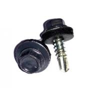 Саморез кровельный D 5,5 мм. 19 мм. Серый графит  (RAL 7024)